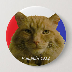 Pumpkin 2024 Election Campaign Pinback Button