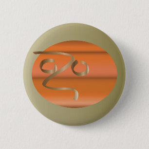 pumpkin 2 inch round button