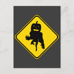 Pumpkin Ahead ! Postcard
