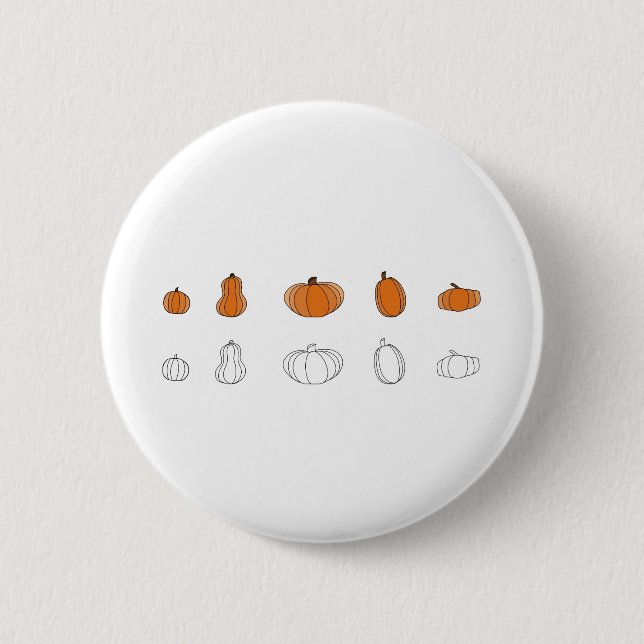 Pumpkin All Things 2 Inch Round Button (Front)