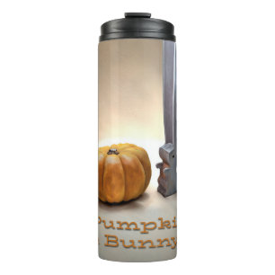 Pumpkin and Bunny Thermal Tumbler