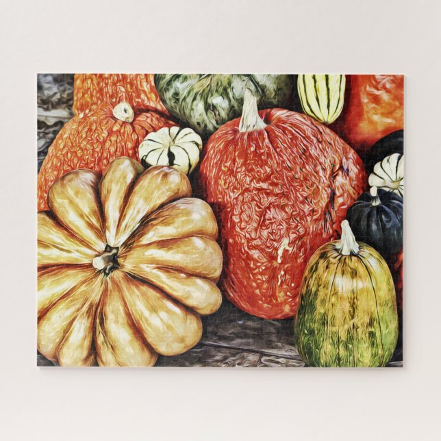 Pumpkin and Gourd Collection Art Puzzle (Horizontal)