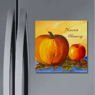 Pumpkin and Nuts Magnet
