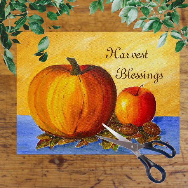 Pumpkin and Nuts Tissue Paper (Creator Uploaded)