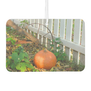 Pumpkin and Plow Car Air Freshener