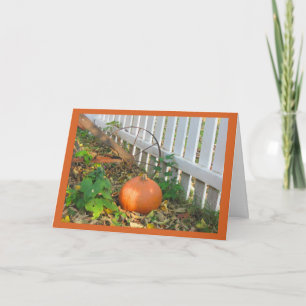 Pumpkin and Plow Card