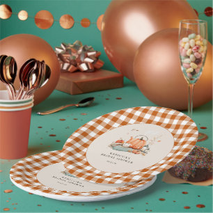 Pumpkin and Spice and Everything Nice Baby Shower Paper Plate