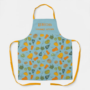 Pumpkin and Squash Fall Pattern  Apron