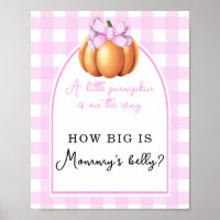 Pumpkin arch cage - How big is Mommy's belly
