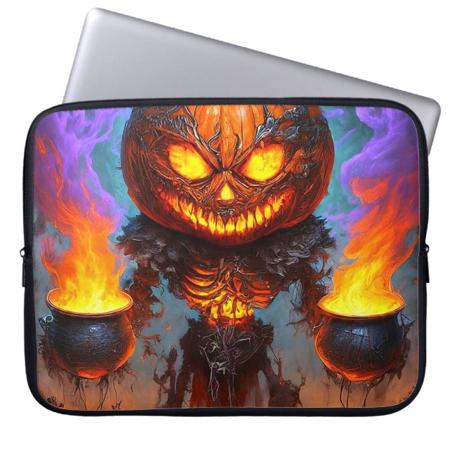 Pumpkin Art Laptop Sleeve (Front)