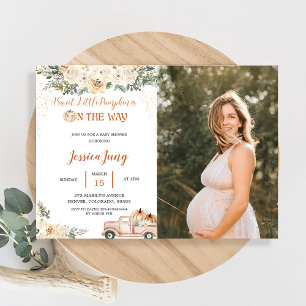 Pumpkin Baby Shower A Sweet Little Pumpkin Invitation