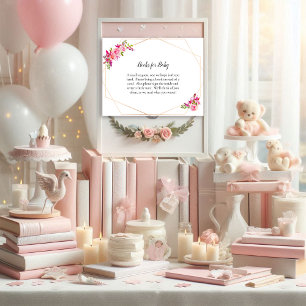 Pumpkin Baby Shower Books For Baby Floral Invitation