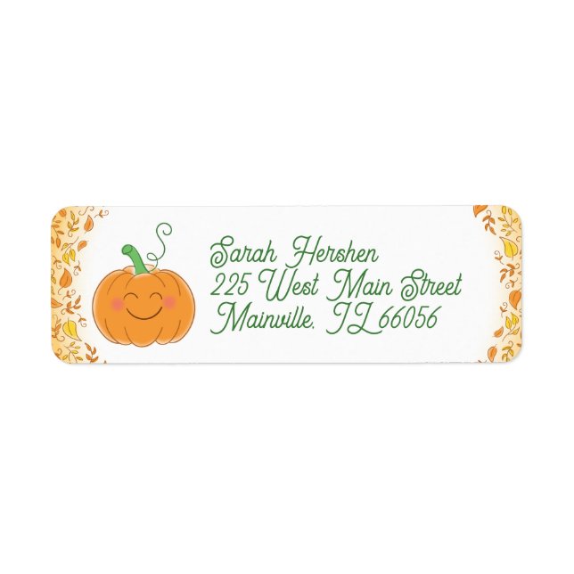 Pumpkin Baby Shower Cute Fall (Front)