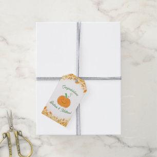 Pumpkin Baby Shower Cute Fall Gift Tags