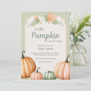 Pumpkin Baby shower invitation