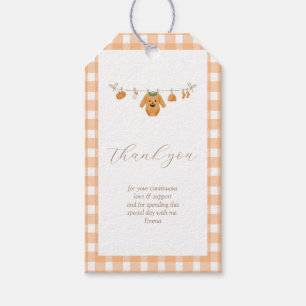 Pumpkin Baby Shower Rectangle Favour Tag