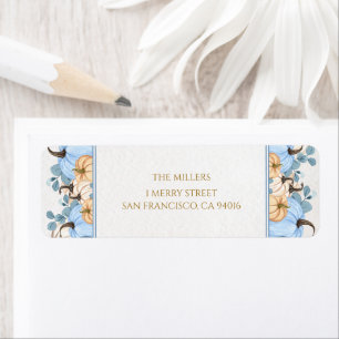 Pumpkin  baby shower return Address Label