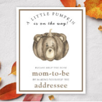 Pumpkin Bear - Help the Busy Mom-to-Be
