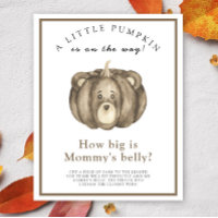 Pumpkin bear How big is mommy's belly game