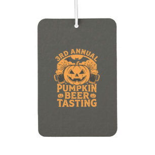 Pumpkin Beer Tasting Halloween Party Design Air Freshener