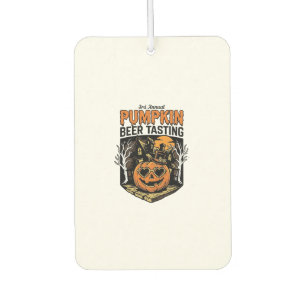 Pumpkin Beer Tasting Vintage Halloween Event Shirt Air Freshener