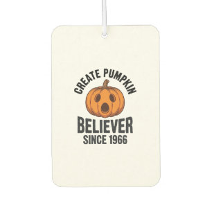 Pumpkin Believer Since 1966 Vintage Halloween Desi Air Freshener
