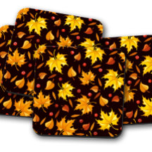 Pumpkin Berry| Autumn Cork Drink Coaster