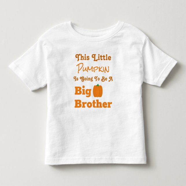 Pumpkin Big Brother T-Shirt (Front)