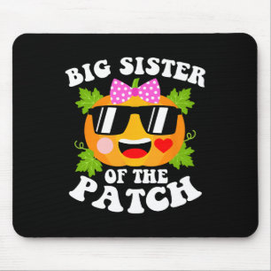 Pumpkin Big Sister Of The Patch Fun Halloween Fami Mouse Pad