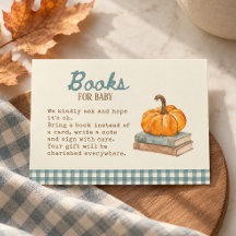 Pumpkin blue gingham vintage Books for baby
