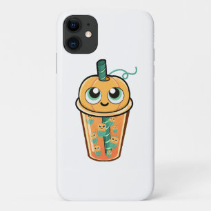 Pumpkin Boba Jellyfish iPhone 11 Case
