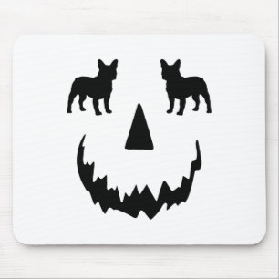 Pumpkin Boston Terrier Halloween Mouse Pad