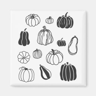 Pumpkin Botanical Magnet