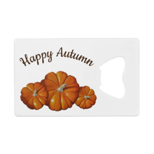 Pumpkin Bottle Opener Credit Card Bottle Opener