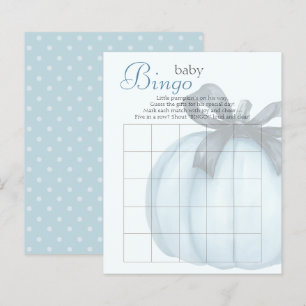 Pumpkin Bow Baby Bingo Game