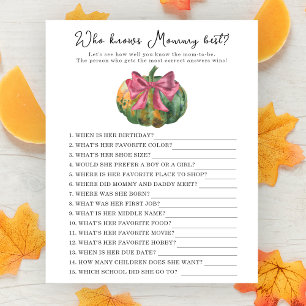 Pumpkin bow - Who knows mummy best
