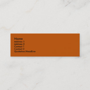 Pumpkin Business Card