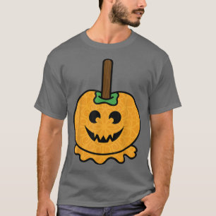 Pumpkin Candy Apple Jack O Lantern Halloween  T-Shirt
