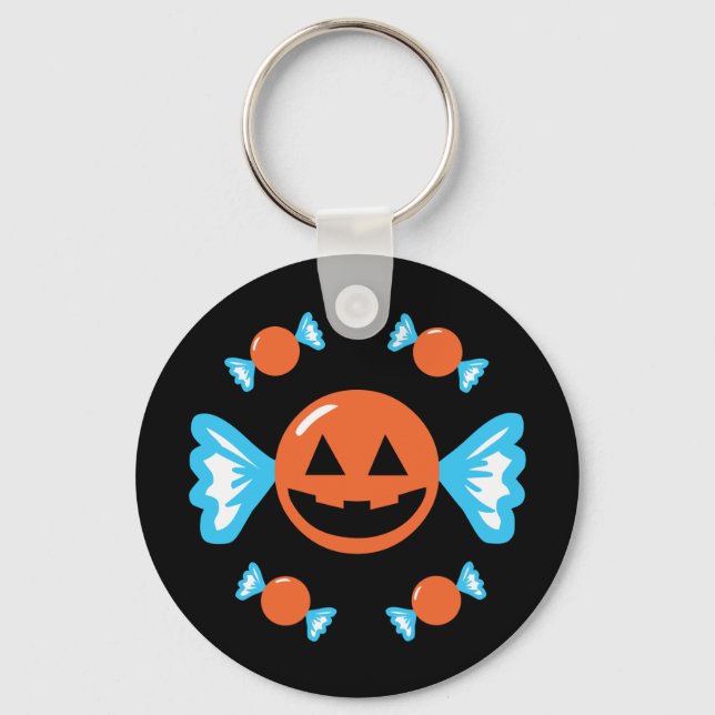 Pumpkin Candy Keychain (Front)