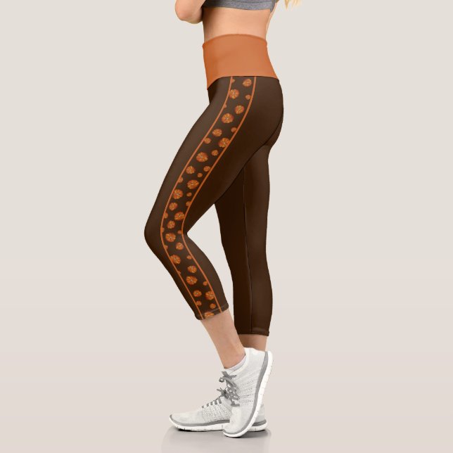 Pumpkin Capri Leggings (Left)