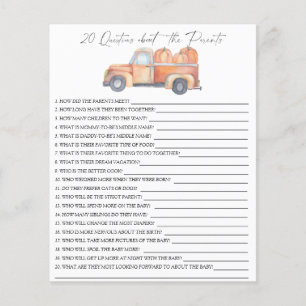 Pumpkin car - 20 questions about the Parents