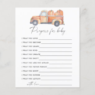 Pumpkin car - Party game   prayers for baby game
