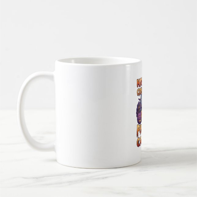 Pumpkin Carols Halloween Witch Hat Jack Lantern Ba Coffee Mug (Left)
