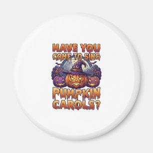 Pumpkin Carols Halloween Witch Hat Jack Lantern Ba Magnet