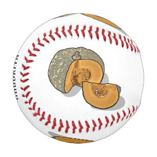 Pumpkin cartoon illustration  baseball