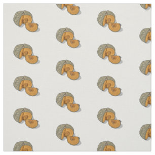 Pumpkin cartoon illustration fabric
