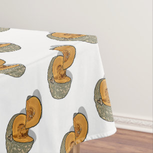 Pumpkin cartoon illustration  tablecloth