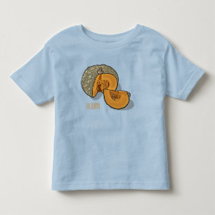 Pumpkin cartoon illustration toddler t-shirt