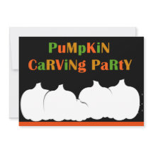 Pumpkin Carving Halloween Party invitation