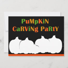 Pumpkin Carving Halloween Party invitation